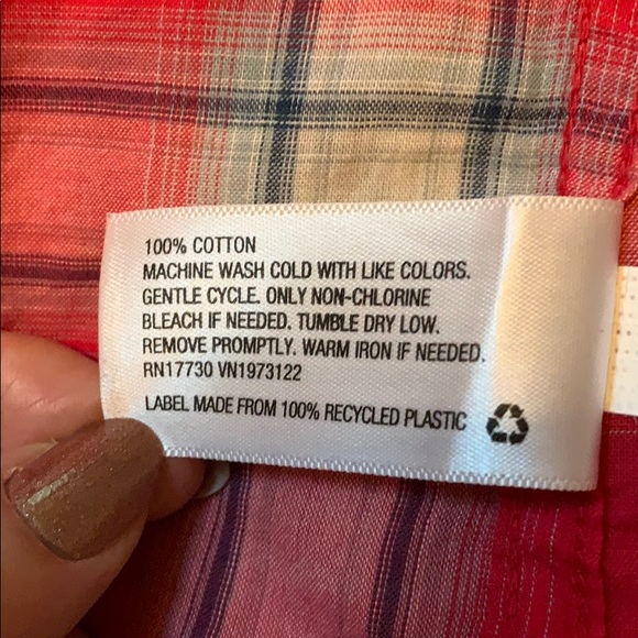 Red Plaid Camp Shirt - Picture 5 of 5